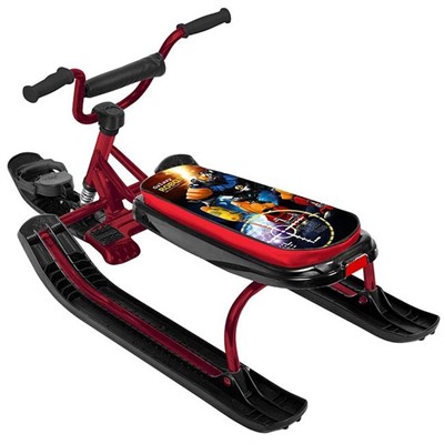 Снегокат Ника-Nika СНД1/Р2 С роботом велоруль бордовый каркас  /Ника/ - фото 62799505