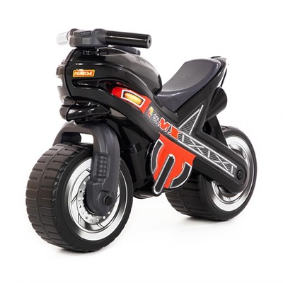 Каталка мотоцикл МХ чёрная 80615 П-Е /1/ - фото 62799547