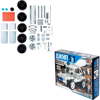 Конструктор металл 05847 Джип 5в1 /6/ - фото 62800115