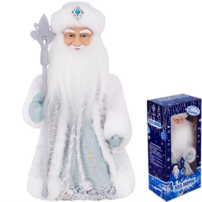 Дед Мороз 30см муз. 141V-537 русс.озв. - фото 62800163