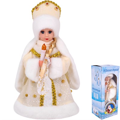 Снегурочка 30см муз. 141V-525 русс.озв. - фото 62800173