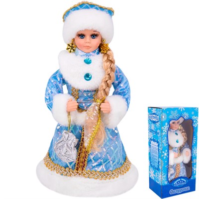 Снегурочка 30см муз. 23B12-12 русс.озв. - фото 62800200