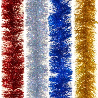 Мишура  "Норка" голографическая д.100мм, дл.2м, Г-222 СТОК - фото 62800243