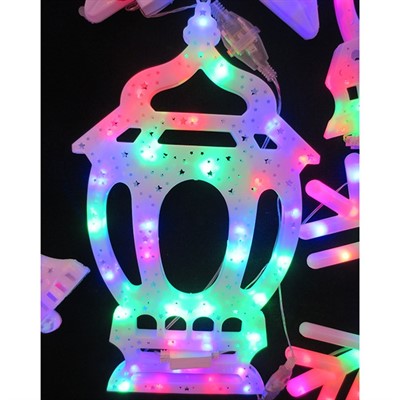 Электрическая гирлянда Панно Фонарь 45х25см 141-179М СТОК - фото 62800274