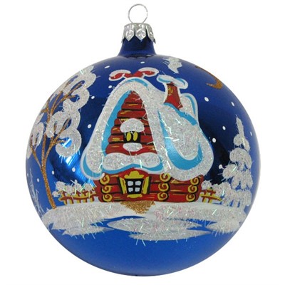 Шар 95мм Ночь перед Рождеством С622 - фото 62800297