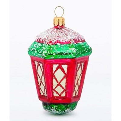 Елочное украшение Фонарь 82мм С752 - фото 62800303