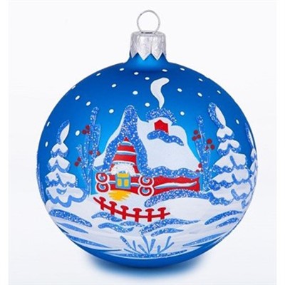 Шар 85мм Зимовье С704 - фото 62800305