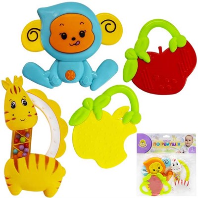 Набор погремушек Levatoys 8395A-12YS в пак. - фото 62800326