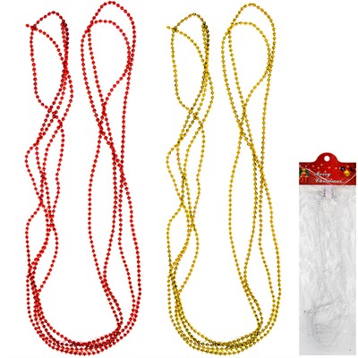 Бусы 3мм*2,7м LH43-A01 цвет в асс. - фото 62800390