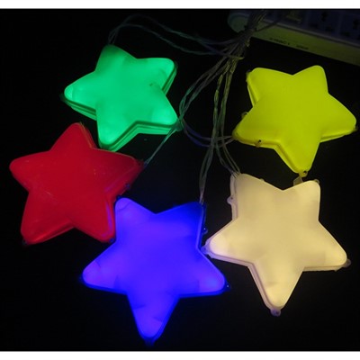 Электрическая гирлянда фигур Звезда 6шт 12х4,5см 141-294К СТОК - фото 62800412