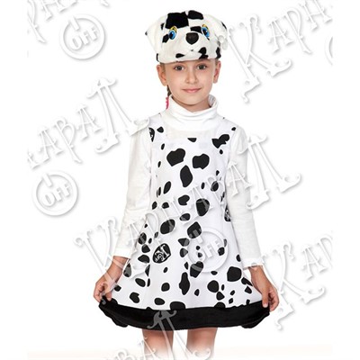 Карнавальный костюм Далматинка р.92-122 /ткань-плюш/ - фото 62800939