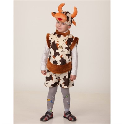 Карнавальный костюм Бычок Храбрец р.110-56 /текстиль/Батик/ - фото 62800967