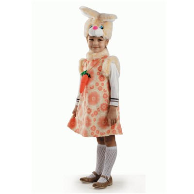 Карнавальный костюм Зайка Липси розовая р.110-56 /текстиль/Батик/ - фото 62801008