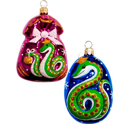 Елочное украшение Подарок С935 Змея - фото 62801014