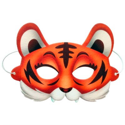 Маска  "Тигр" фетр 16017 - фото 62801039