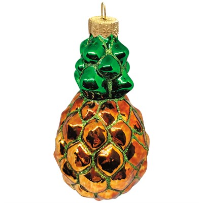 Елочное украшение Ананас h-11 см АУ-93 - фото 62801067