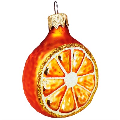 Елочное украшение Апельсин h-6 см ФУ-61105 - фото 62801068