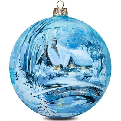 Шар 100мм Золотая осень - фото 62801134