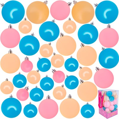 Елочный набор Шары разноцвет. пастель. 4см и 8см 38шт в кор. FG240519076Q - фото 62801272