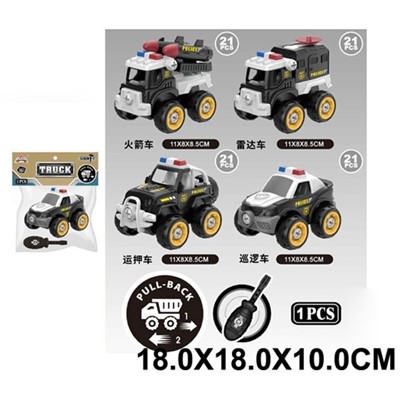 Конструктор HL001F Машина с отверткой в пак. - фото 62801490