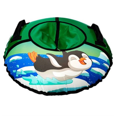 Тюбинг для катания 105см. Пингвин на зеленом 15-107П/3К(ПЗ) - фото 62801538