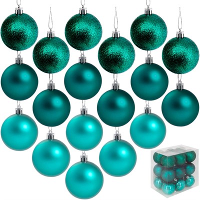 Ел.набор Шары зеленый 6см 18 шт FG250327486C - фото 62801586