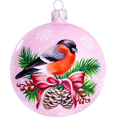 Шар 85мм Снегирь С2383 - фото 62801750