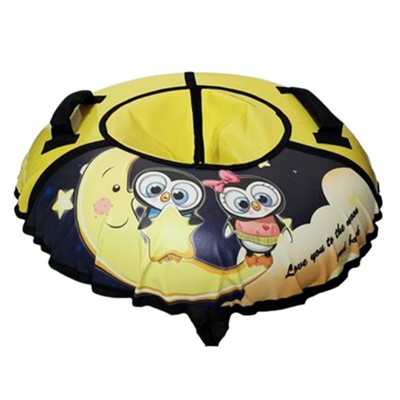 Тюбинг для катания 105см. Совы на желтом 15-107П/3К (СЖ) - фото 62801757