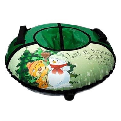 Тюбинг для катания 105см. Снеговик 15-107П/3К (СГ) - фото 62801759