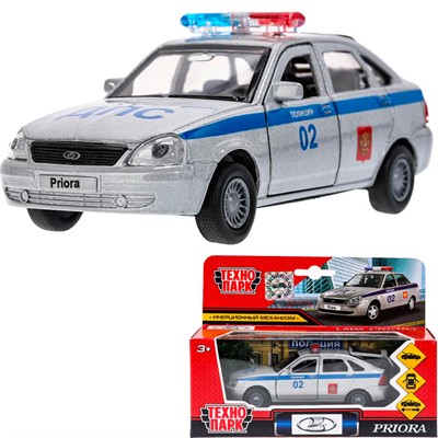 Модель SB-18-22-LP(P)WB LADA Priora хэтчбек полиция Технопарк  в коробке - фото 62801888