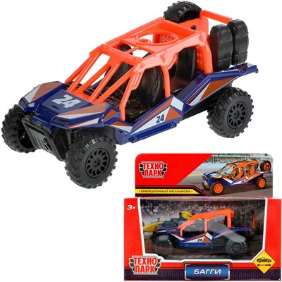 Модель CHAB-12SRT-BU Багги Автоспорт синий Технопарк в коробке - фото 62801971