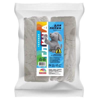 Набор для творчества Глина для лепки порошкова голубая 2 кг 013 - фото 62802322