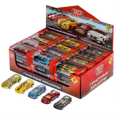 Модель 2013822-R Гоночные машины 7 см, инерц, ассорт Технопарк в кор. - фото 62802339