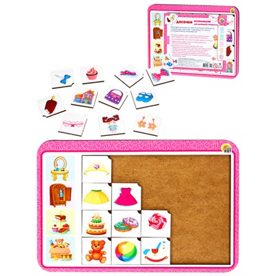 Деревянная Игра развивающая Ассоциации для маленькой принцессы Н00176 - фото 62802461