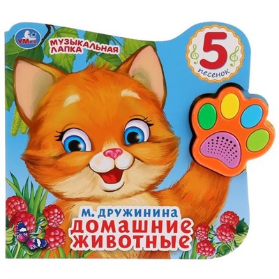Книга Умка 9785506028628 Домашние животные М.Дружинина.Говорящая лапка 5 песен - фото 62802508