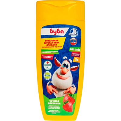 Пена для ванн БУБА "сочная клубника" 250мл экстр череды звероб 63467-BUBA-M /6/ - фото 62802751