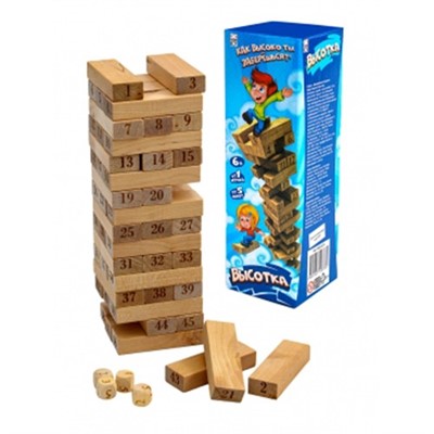 Игра Джанга Башня. Высота 25см. ИД-0373 - фото 62802774