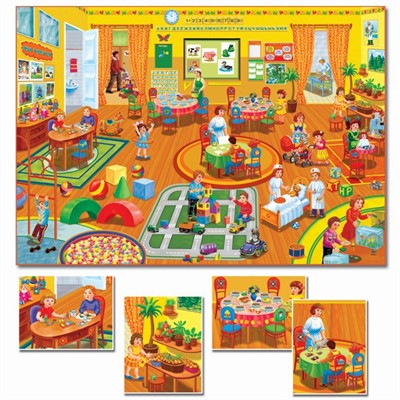 Игра Рассказы по картинкам. В детском саду С-952 - фото 62803414