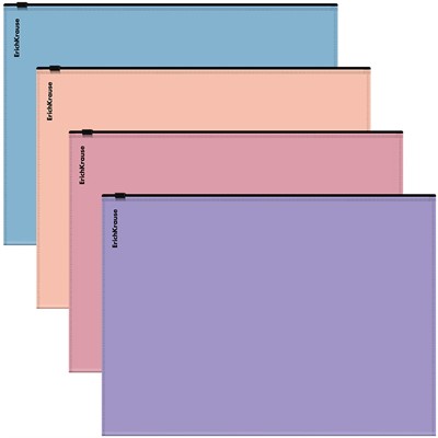 Zip-пакет пластиковый ErichKrause Matt-touch Manga, A5+, непрозрачный, ассорти 65326 - фото 62803531