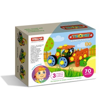 Конструктор Техно Бульдозер 70 дет. 02026 /16/ - фото 62803777