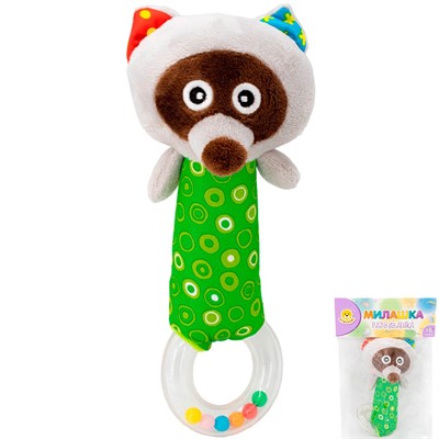 Игрушка развивающая Levatoys 349YSFK Енот в пак. - фото 62803815