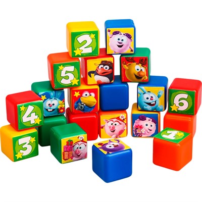 Набор кубиков Смешарики 20 шт 4131402 - фото 62803869