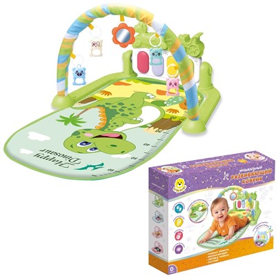 Коврик Levatoys MK996 Динозаврик с игрушками на дугах в кор. - фото 62803995