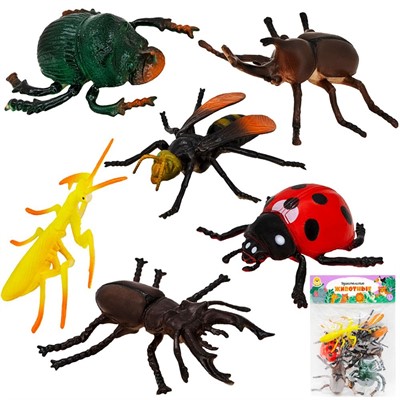 Набор насекомых Levatoys YSQ103-6C в пак. - фото 62804471