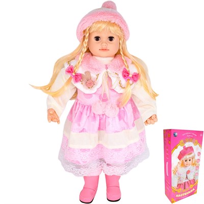 Кукла YM-4 Настенька интерактивная в коробке - фото 62804482