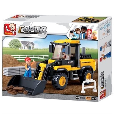 Конструктор Город 38-0538 Бульдозер 212 дет. в коробке - фото 62805051