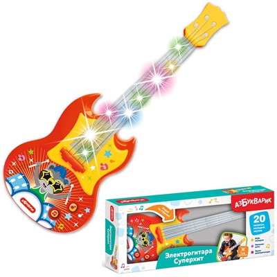 Электрогитара Суперхит Красная 4630027293398 - фото 62805307