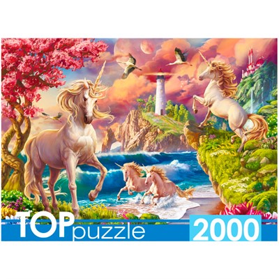 Пазл 2000 Маяк и единорги П2000-0740 - фото 62805670