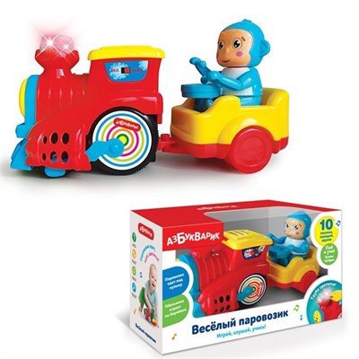 Веселый Паровозик красный 4680019284286 - фото 62805708