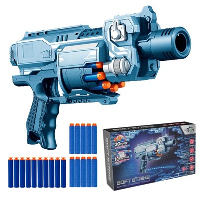 Автомат MR BOY 7077YSZC SOFT STRIKE с мягкими пулями в кор. - фото 62805832